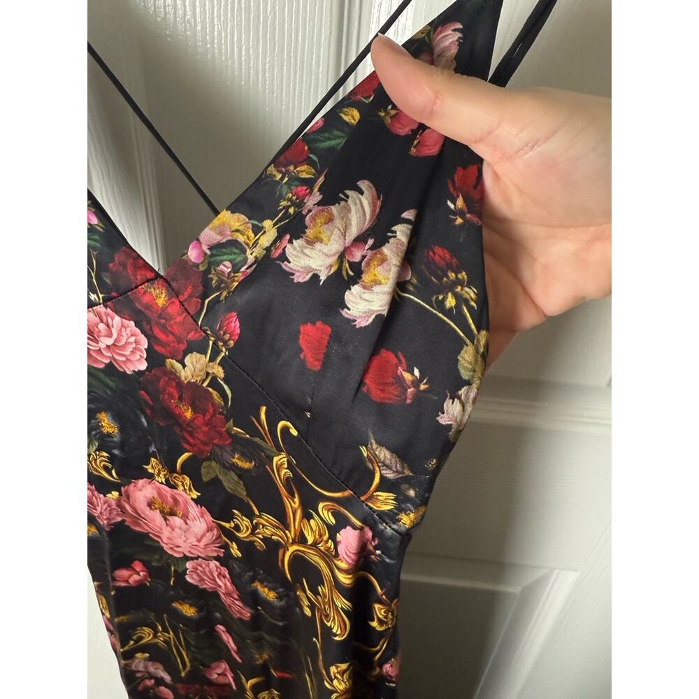 Alice + Olivia Milta Mermaid Slip Dress in Evermore Floral 0 - Picture 5 of 15